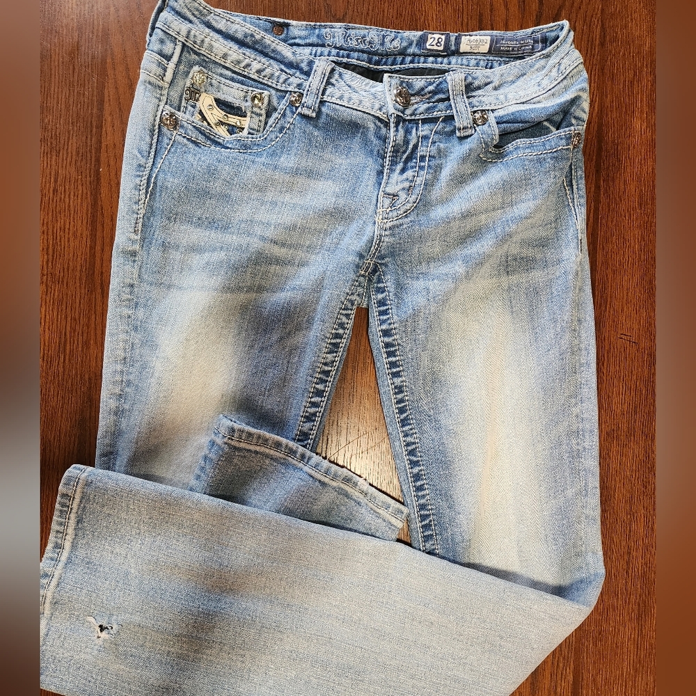 Miss Me Vintage Light Size 28 Boot Inseam 34